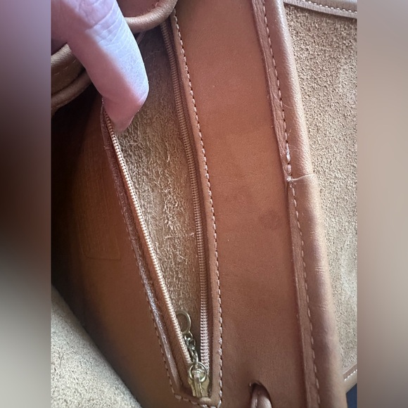 Vintage Coach 1999 Camel Leather Backpack 12x10x5 - Picture 10 of 12